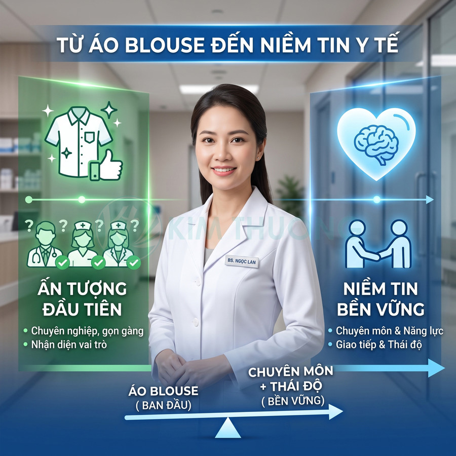Áo blouse có ảnh hưởng đến cảm nhận của khách hàng và bệnh nhân không?