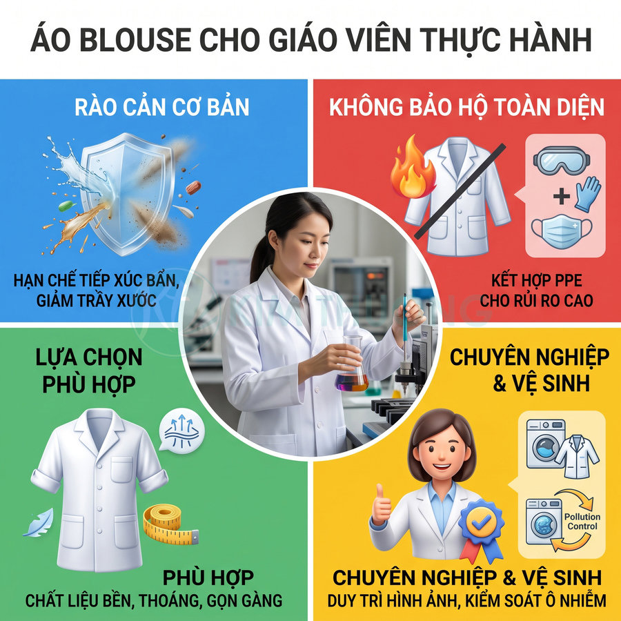 Áo blouse cho giáo viên thực hành có cần thiết không?
