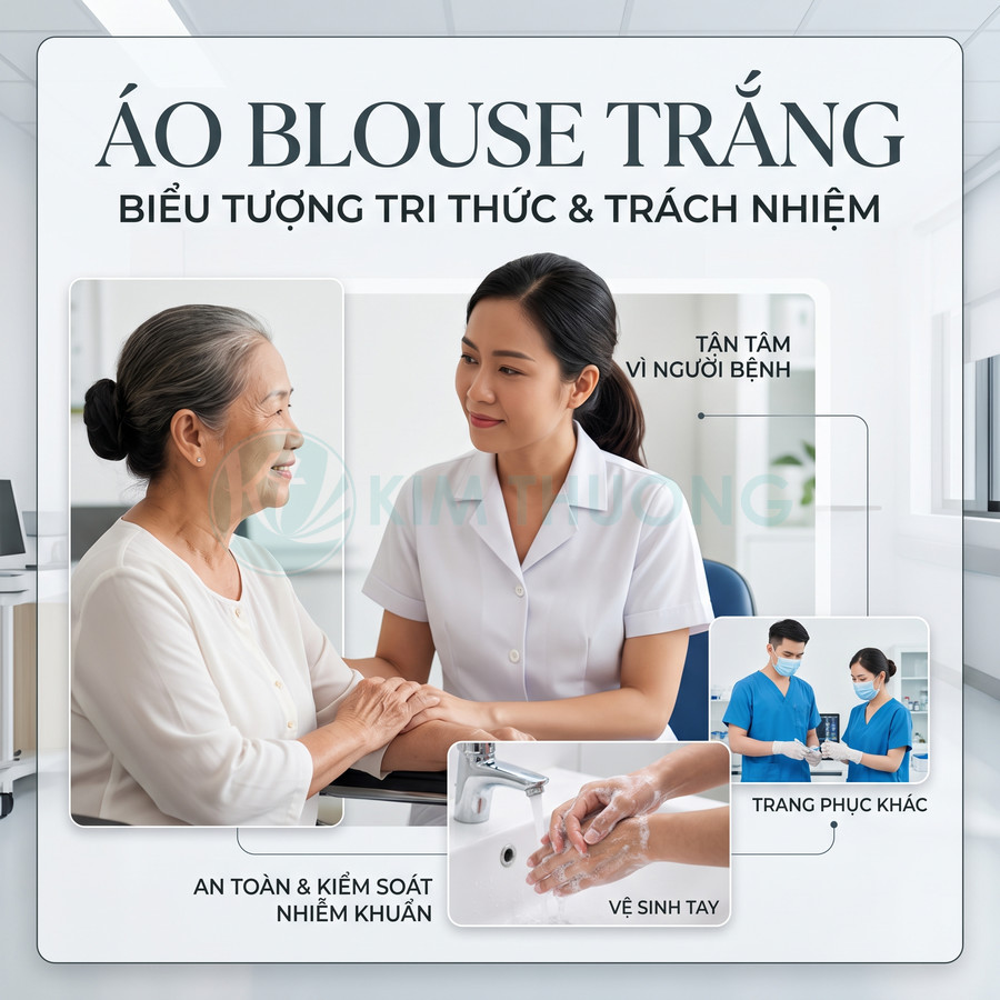 Áo blouse trắng có ý nghĩa gì trong ngành y tế?