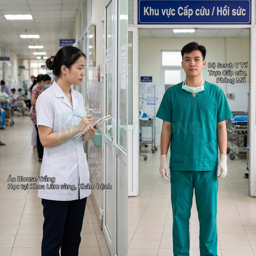 Đồng Phục Y Tế Cho Sinh Viên Y Khoa Khi Đi Thực Tập