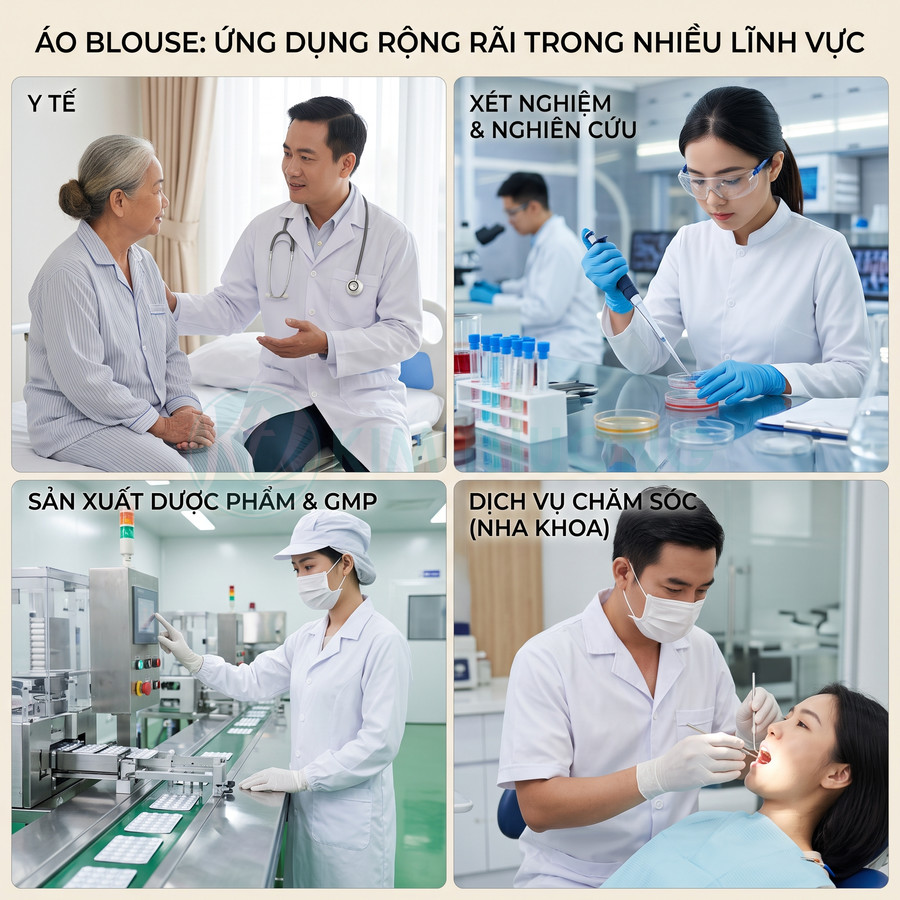 Áo blouse phù hợp với những ngành nghề nào?