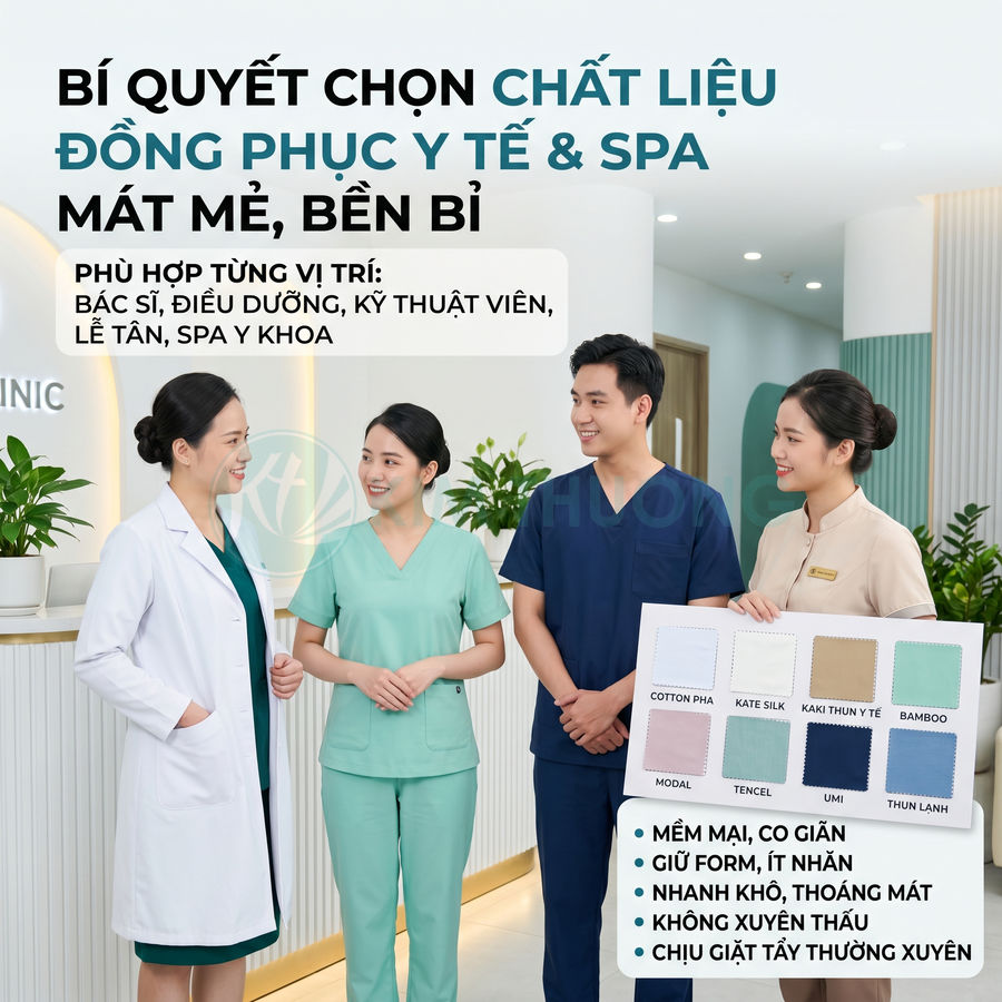 Cách Chọn Vải Mát Cho Đồng Phục Y Tế Mùa Hè                                        Cách Chọn Vải Mát Cho Đồng Phục Y Tế Mùa Hè