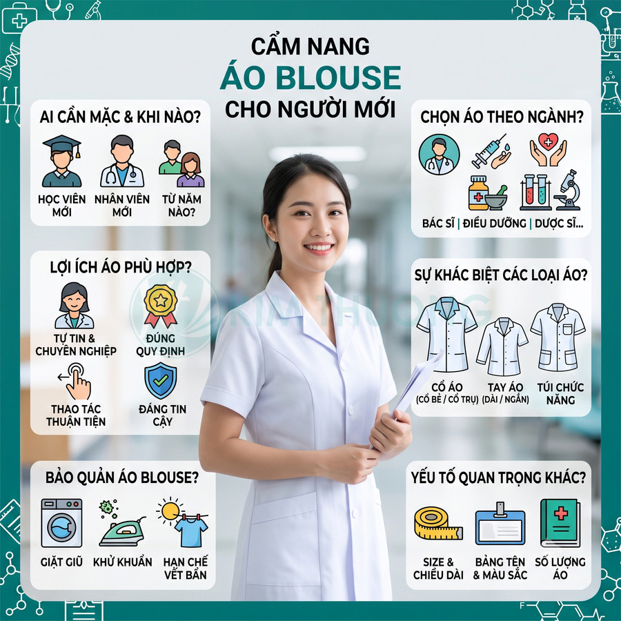 Câu hỏi thường gặp về áo blouse dành cho người mới đi học và đi làm