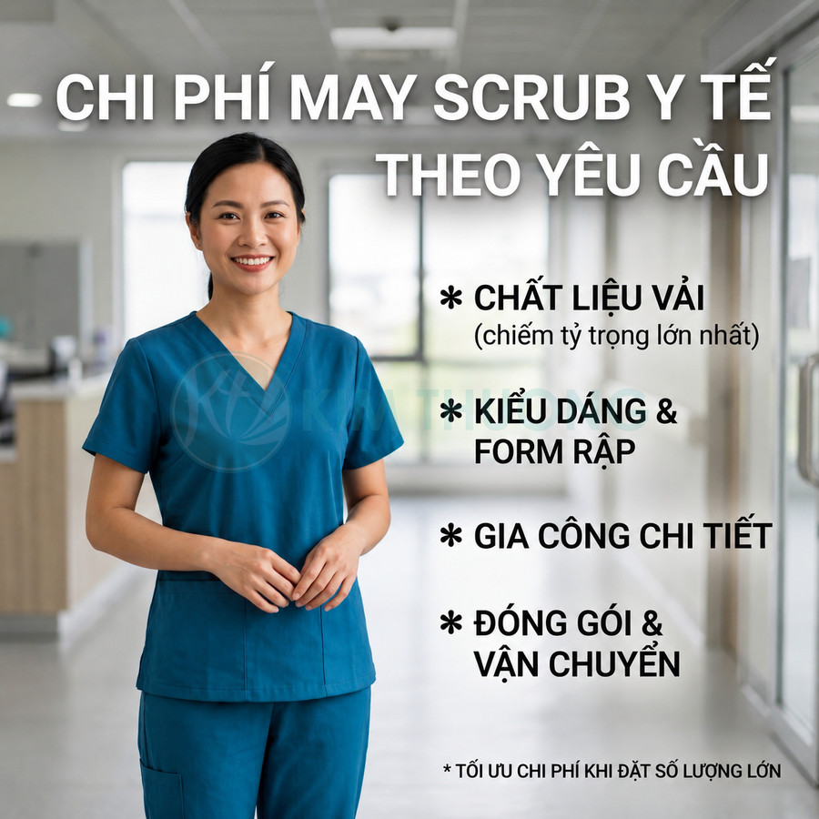 Chi Phí May Bộ Scrub Y Tế Theo Yêu Cầu
