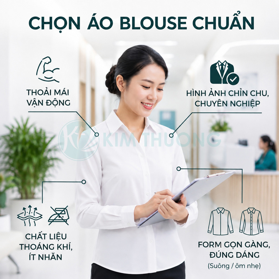 Cách chọn áo blouse vừa lịch sự vừa bảo đảm sự thoải mái