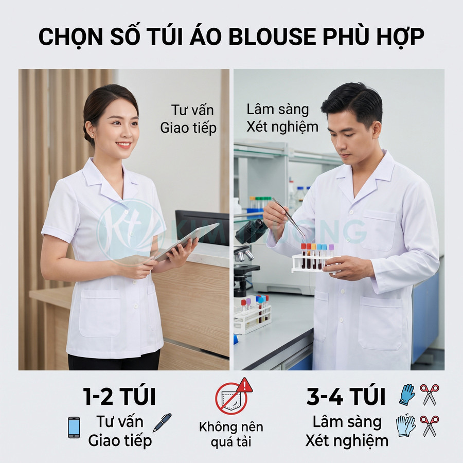 Áo blouse có nên có nhiều túi không?