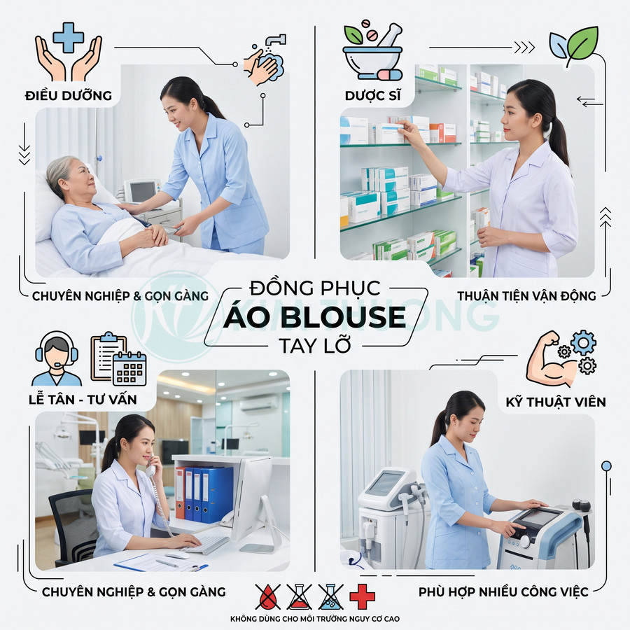 Áo blouse tay lỡ phù hợp với những công việc nào?