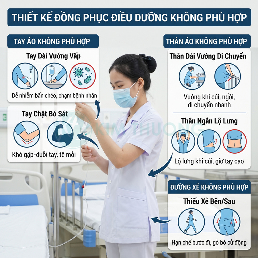 Nữ y tá mặc đồng phục điều dưỡng màu trắng đang điều chỉnh dây truyền dịch trong phòng bệnh viện