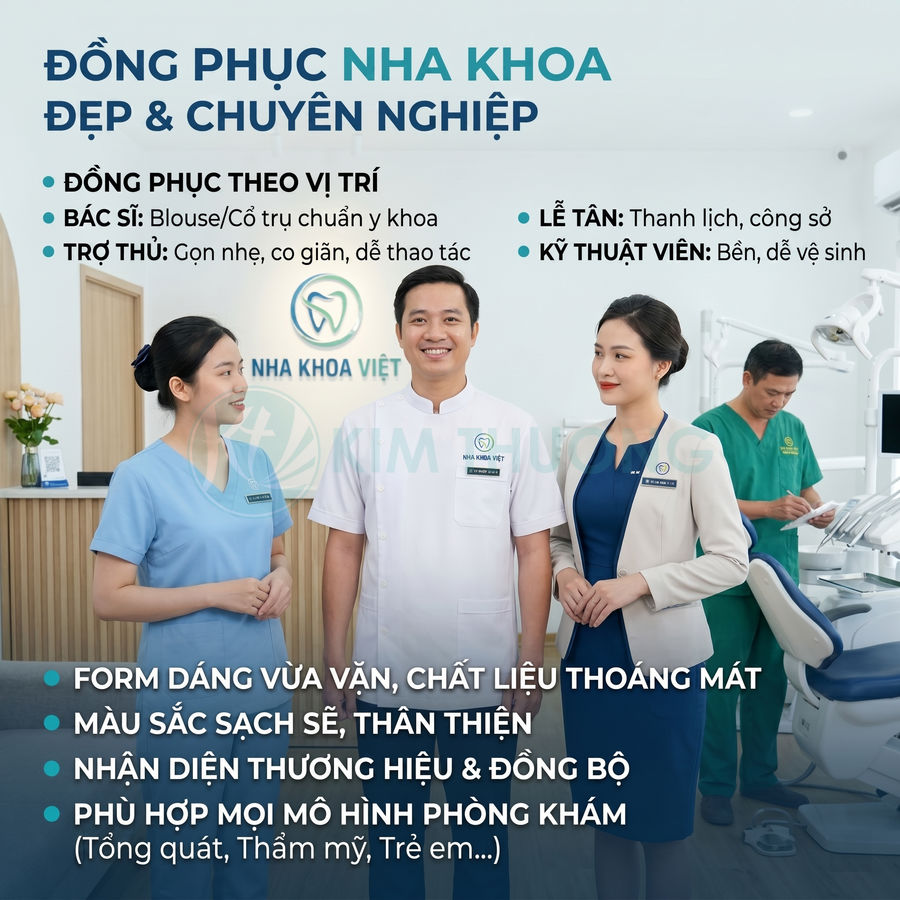 Đồng Phục Nha Khoa Đẹp Cho Bác Sĩ, Trợ Thủ Và Lễ Tân
