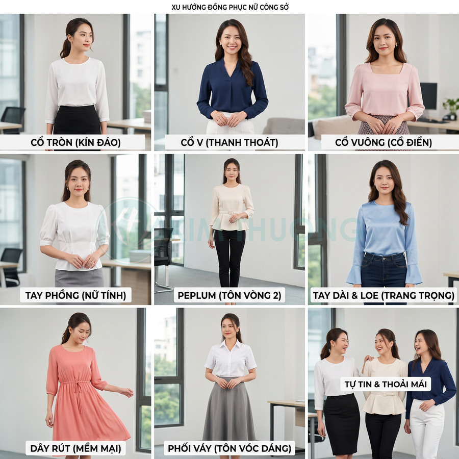 Các loại áo blouse phổ biến hiện nay