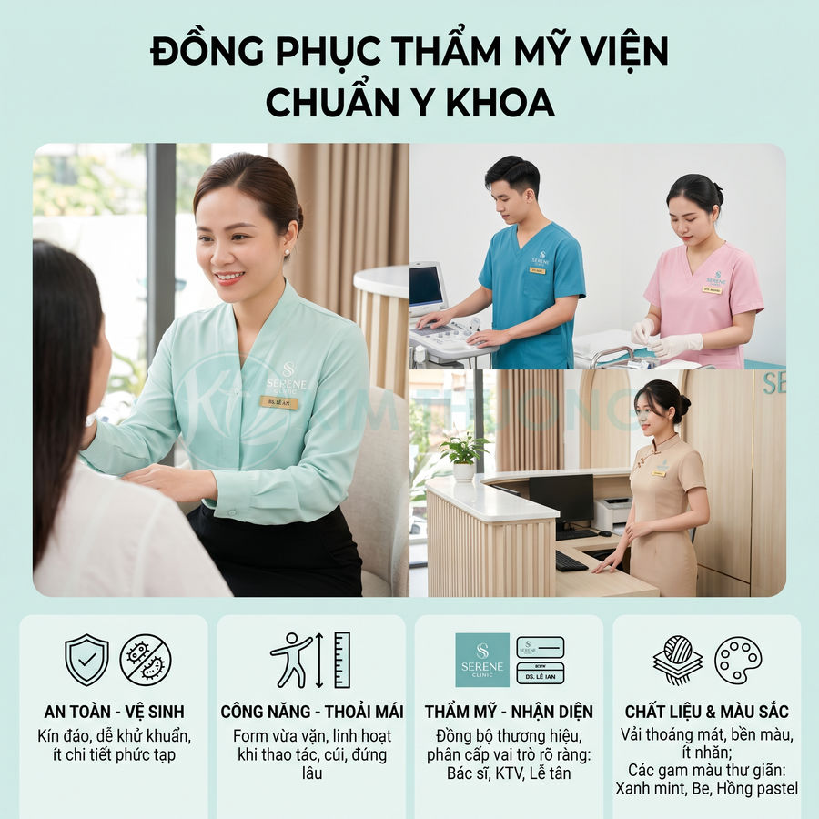 Đồng Phục Thẩm Mỹ Viện Chuẩn Y Khoa Nên Thiết Kế Ra Sao?