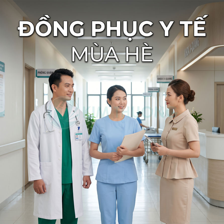Bộ đồng phục y tế mùa hè cho bác sĩ và điều dưỡng trong bệnh viện hiện đại