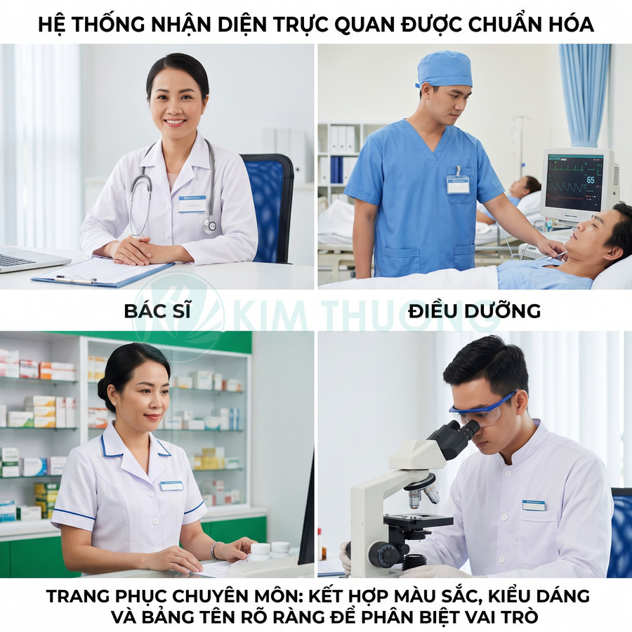 Vai trò của áo blouse trong nhận diện nhân viên y tế