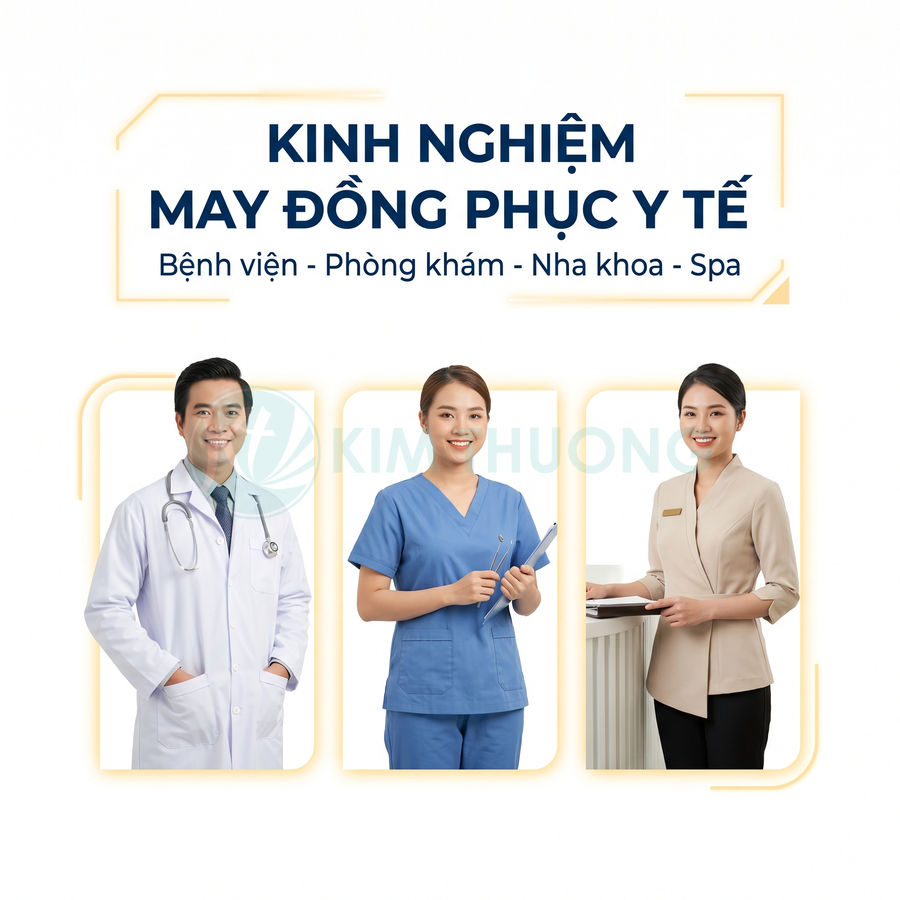 Mẫu đồng phục y tế cho bác sĩ, y tá và nhân viên spa với thiết kế hiện đại, chuyên nghiệp