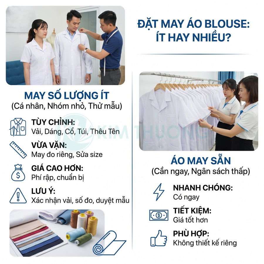 Đặt may áo blouse số lượng ít có được không?
