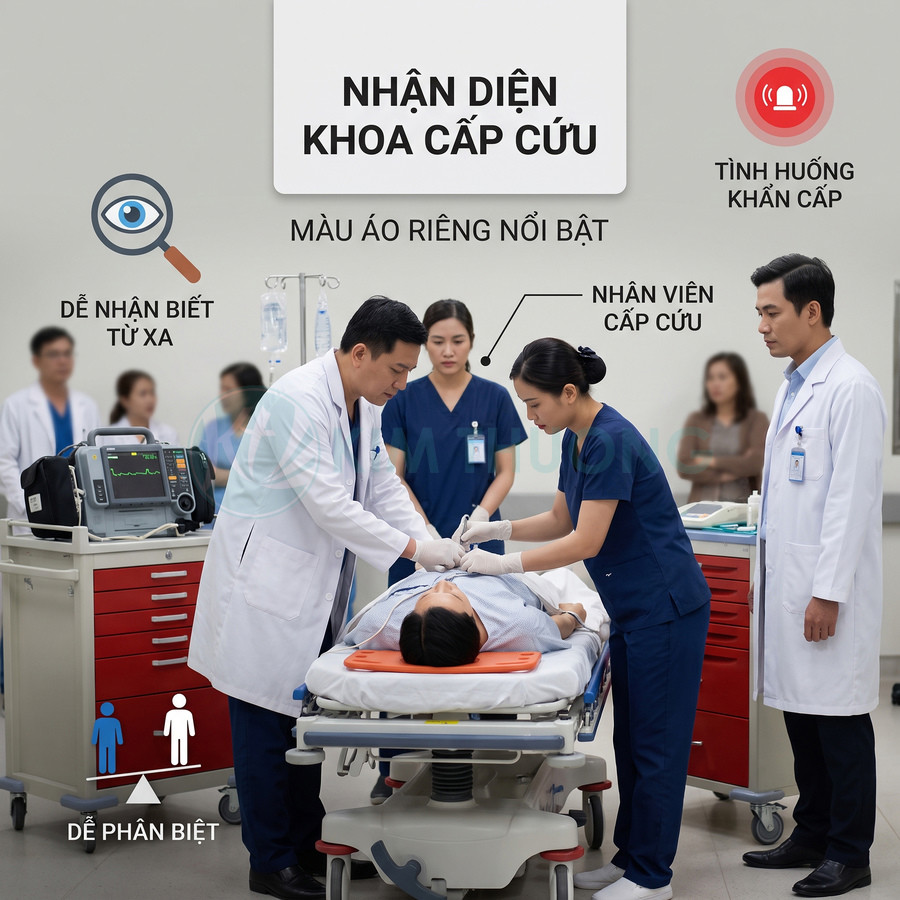 Bác sĩ và điều dưỡng cấp cứu đang hồi sức cho bệnh nhân trên giường trong phòng cấp cứu hiện đại
