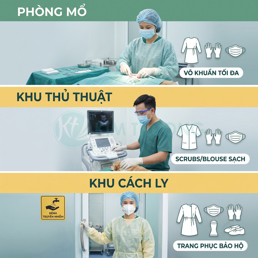Quy định trang phục bảo hộ cho bác sĩ trong phòng mổ, khu thủ thuật và khu cách ly trong bệnh viện