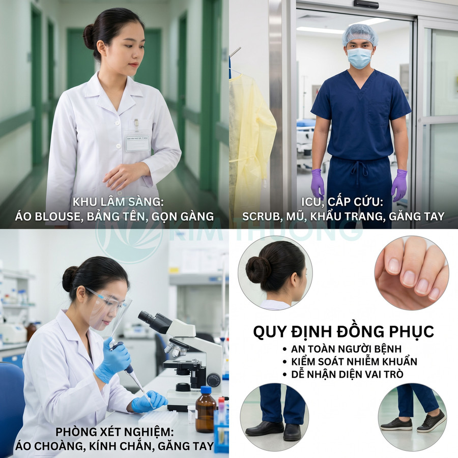 Quy Định Mặc Đồng Phục Khi Thực Tập Tại Bệnh Viện