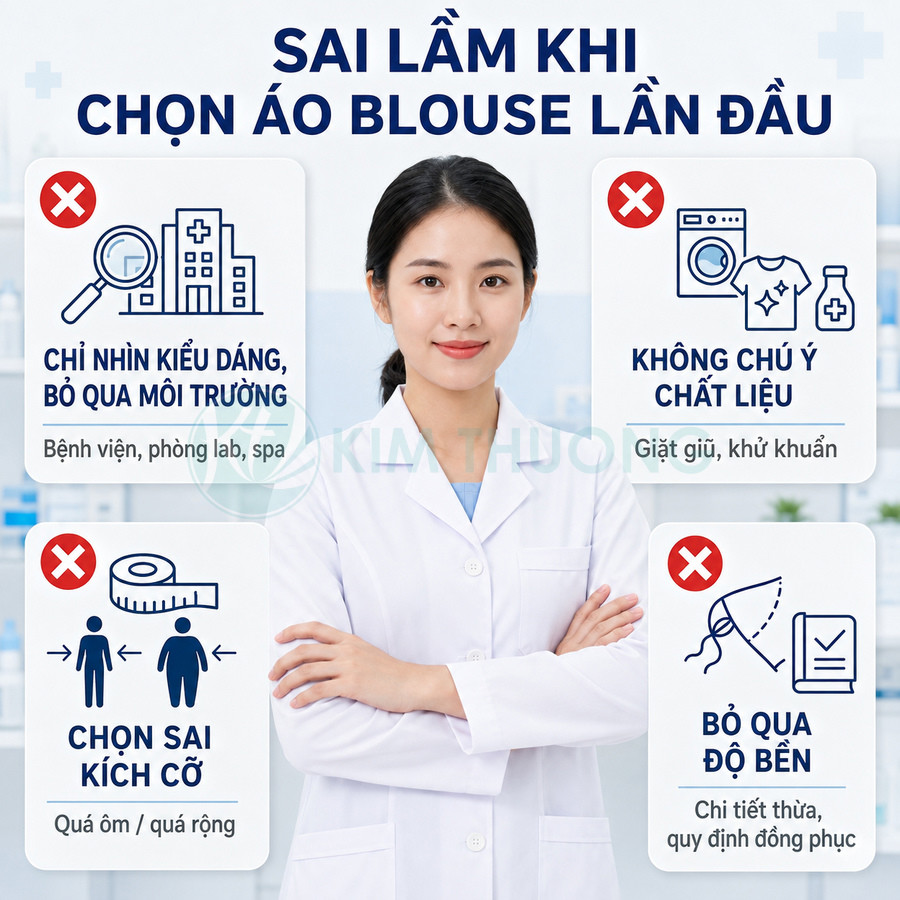 Những sai lầm thường gặp khi chọn áo blouse lần đầu