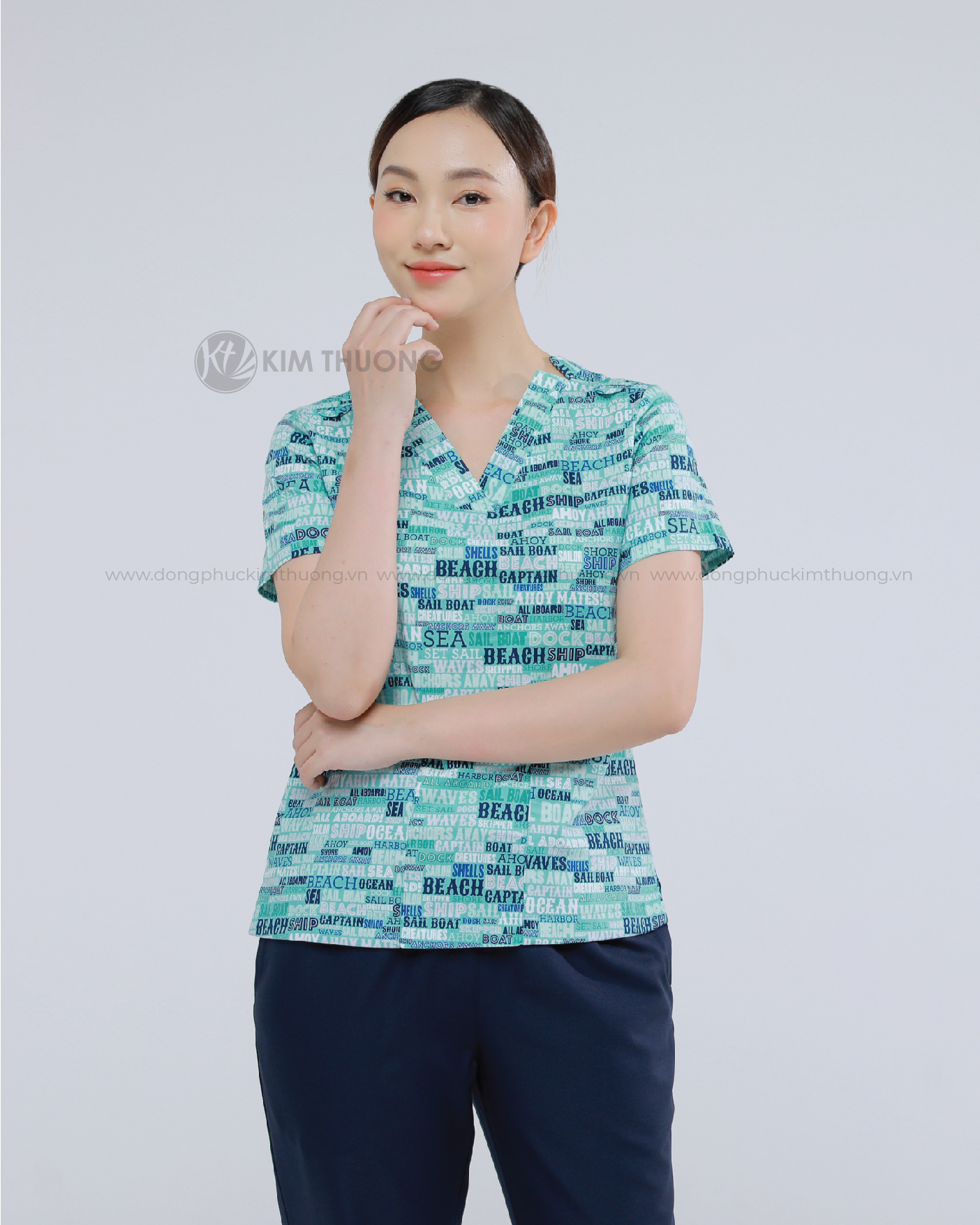 Scrubs Nữ Họa Tiết